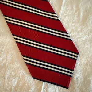 Brooks Brothers Red and Navy Striped Tie